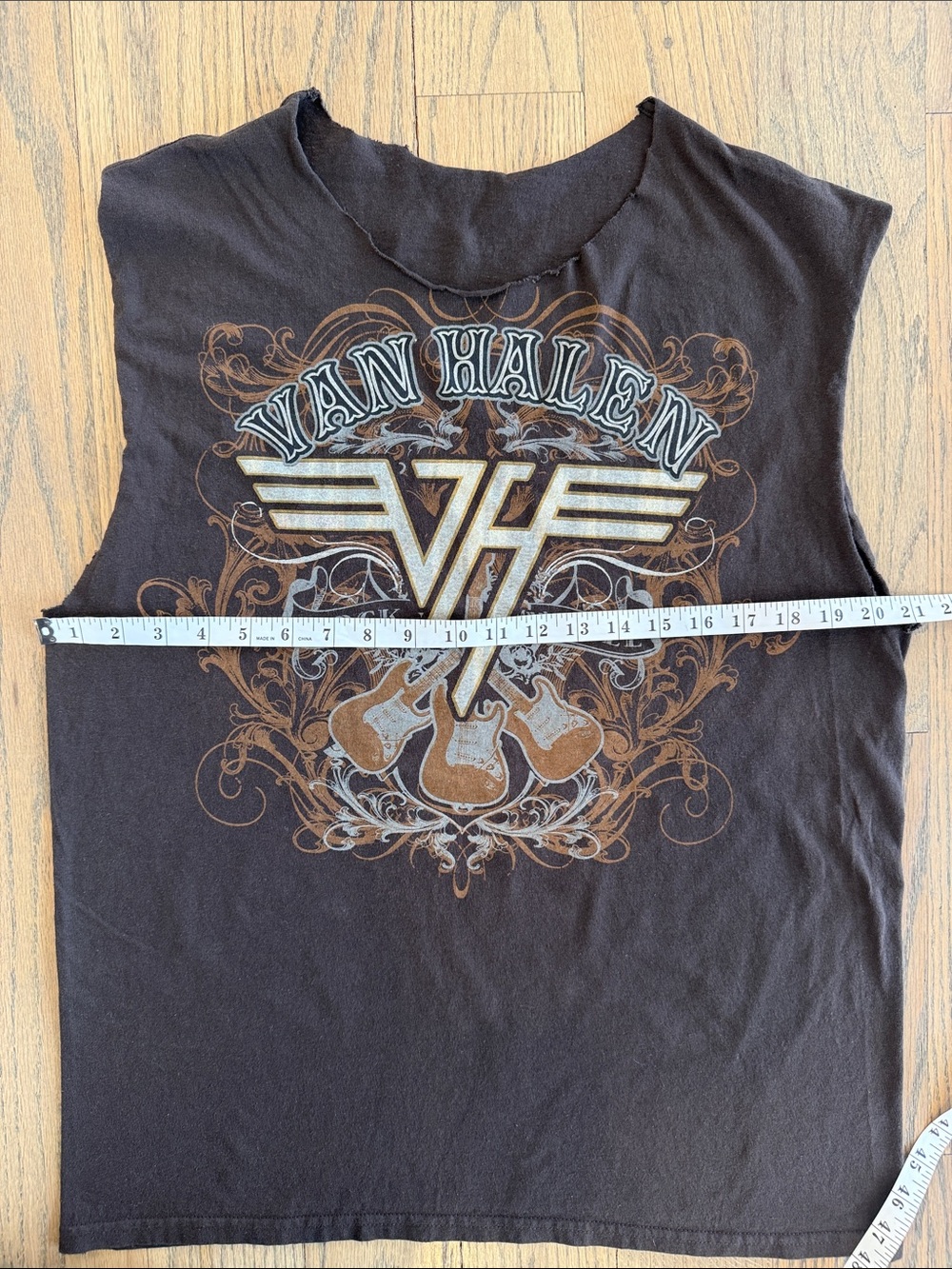 Van Halen Men’s Brown Graphic Rock Tank Tee Size Large - Picture 7 of 9